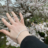 Silver Flat Heart Bracelet