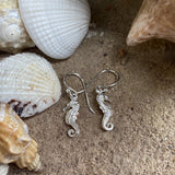 Silver Seahorse Earrings