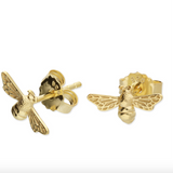 Golden Bee Tiny Stud Earrings