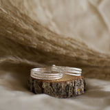 Triple Sparkle Hoop Earrings