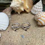 Whale Tail Hoop Earrings