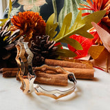 Statement Silver & Copper Frill Hoops