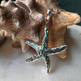 Large Abalone Starfish Pendant