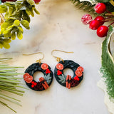 Christmas Wreath Earrings
