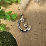 I love you to the moon and back Hare Pendant