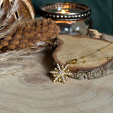 Golden Snowflake Pendant