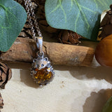 Amber Hedgehog Pendant