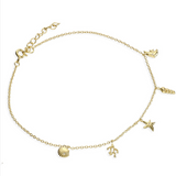 Golden Seashore Anklet