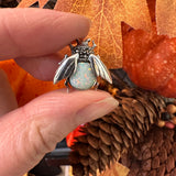 Opalite and Marcasite Bumblebee Brooch