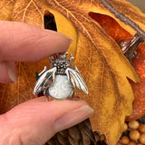 Opalite and Marcasite Bumblebee Brooch
