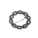 Marcasite Small Wreath Brooch