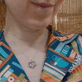 Mini Silver Angel Wings Heart Locket