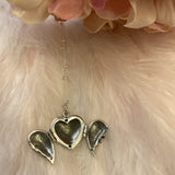 Mini Silver Angel Wings Heart Locket