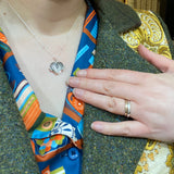 Mini Silver Angel Wings Heart Locket