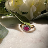 Ruby and Diamond Landscape Ring
