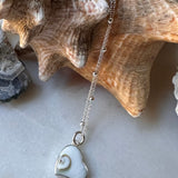 Shiva's Eye Shell Heart Pendant Necklace