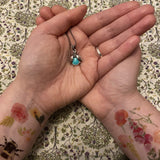 Marcasite and Turquoise Bee Pendant