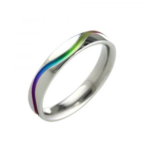 Adorn Jewellers of Chesterfield Rainbow Titanium Ring