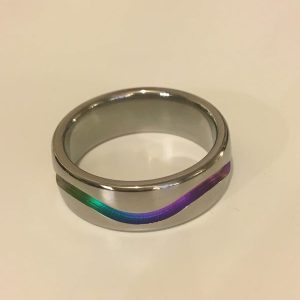 Rainbow Titanium Ring 7mm