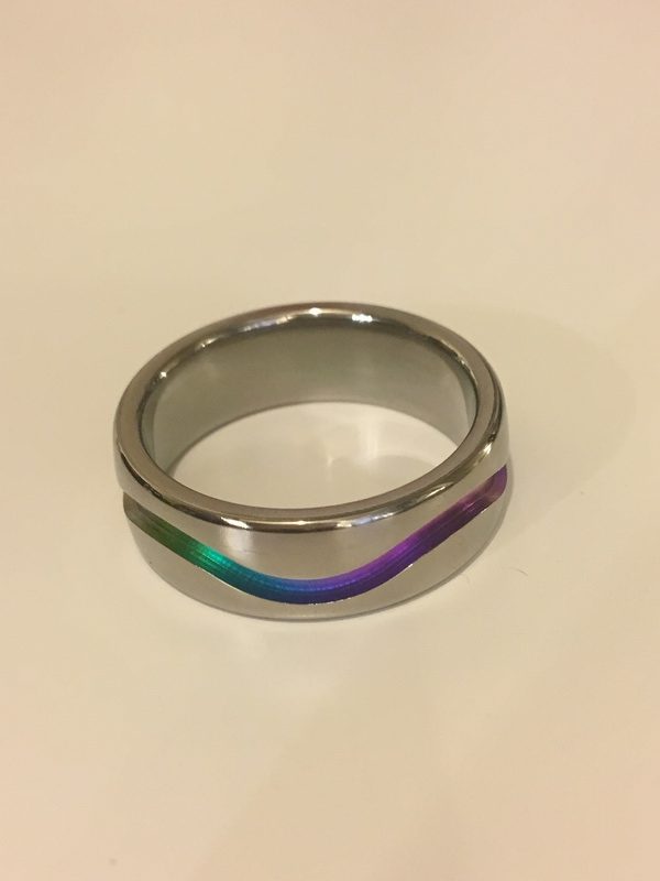 Rainbow Titanium Ring 7mm
