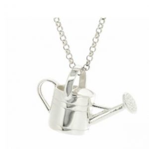 silver watering can pendant