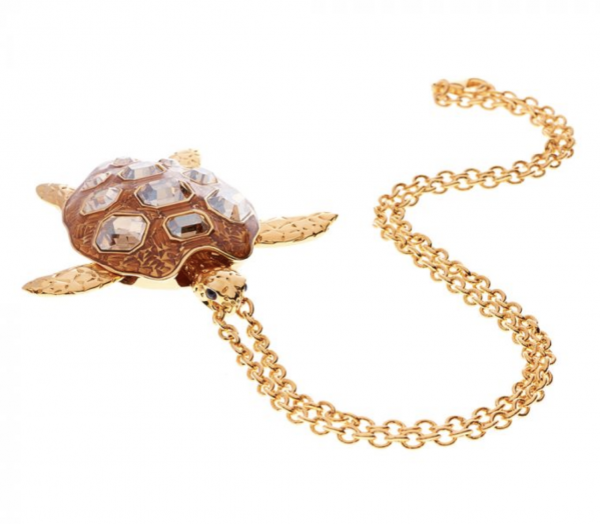 Mock Turtle Large Pendant in Gold