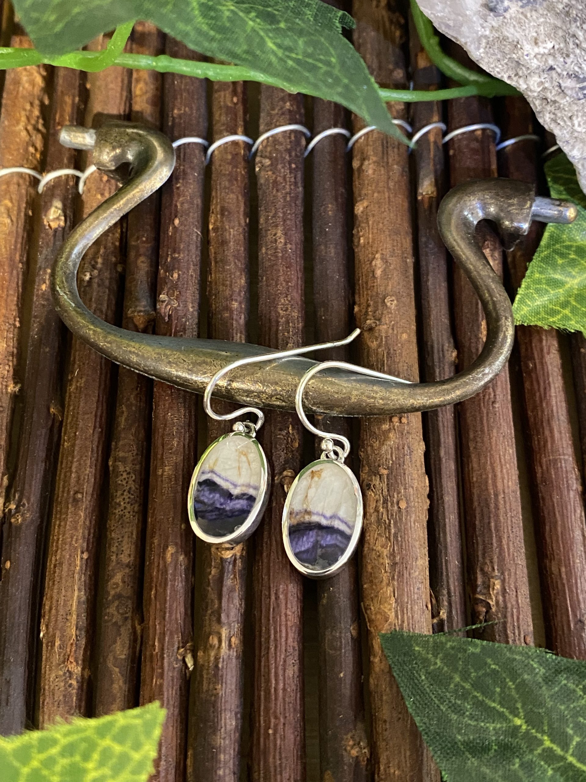 Sterling Silver Amethyst Earrings, Long Hammered Bar Earrings – Fabulous  Creations Jewelry