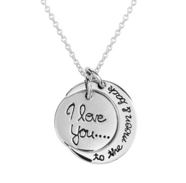 I love you to the moon & back pendant