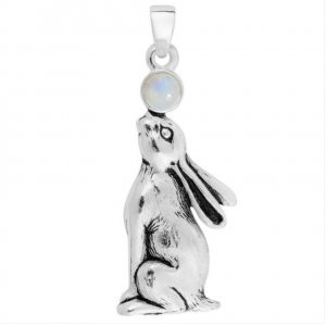 moongazing hare pendant