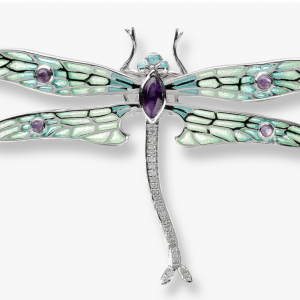 Enamel Dragonfly Brooch