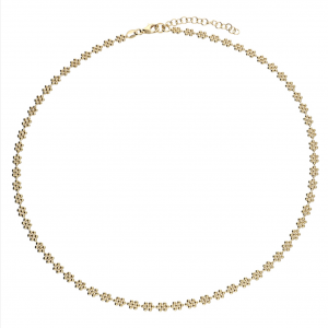 golden mini daisy necklace