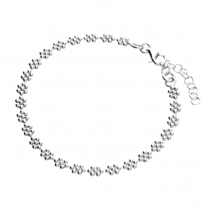 silver mini daisy bracelet