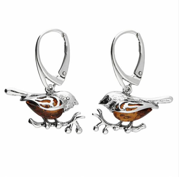 amber robin earrings