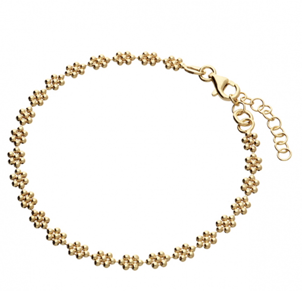 golden mini daisy bracelet