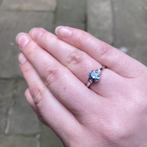 Aquamarine Deco Dream Ring