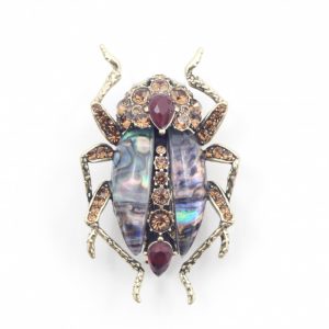 bejewelled beetle brooch
