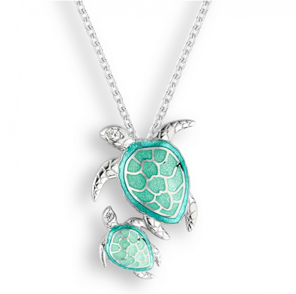 double turtles pendant